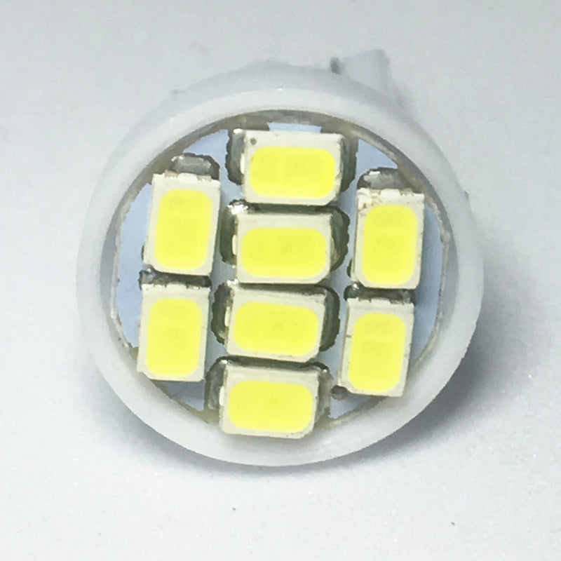 1000 Pcs T10 1206 3020 8SMD w5w LED 194 168 192 Auto Car Wedge 8 LEDs SMD Clearance Light bulb Lamp Styling Wholesales White