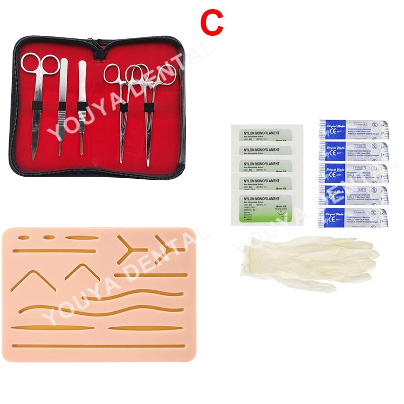 Dental Suture Kit Medical Skin Suture Surgical Training Kit Chirurgical Surgical Practice Set Oral Doctors Dental Teaching Model