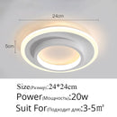 Moderne LED-Deckenleuchten, rund, quadratisch, für Schlafzimmer, Küche, Gang, Korridor, Innenlampen, Leuchten, Lüster, Lampadari Dero