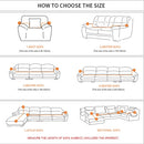 2022 Samt L-förmiger Sofabezug für Wohnzimmer Elastische Möbel Couch Schonbezug Chaiselongue Ecksofabezüge Dehnbar