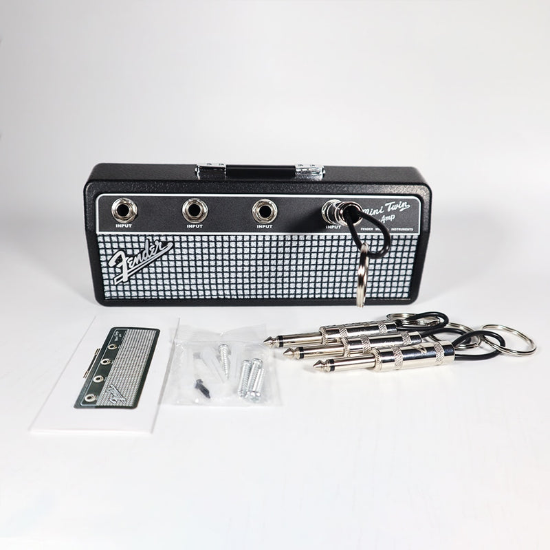 Fender Blues Music Key Storage Jack Rack Key Holder Cool Guitar Wall Llavero Holder Vintage Amplificador Decoración del hogar Regalo
