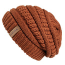 FURTALK Beanie Winter Hats for Women Knitted Slouchy Beanie Hat with Velvet Ladies Warm Winter Cap Korean Red Black Yellow Cap