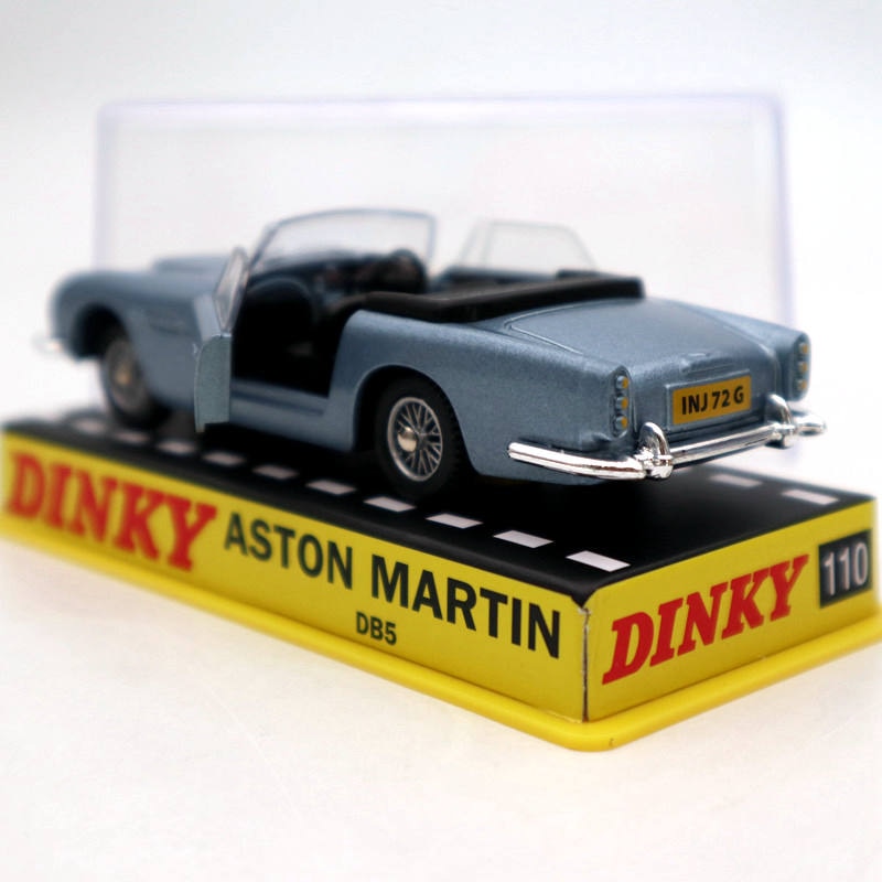 Atlas 1:43 Dinky toys 110 Aston Martin Blue Diecast Models Collection car