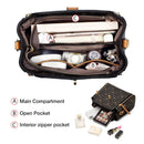 FOXER Signature Small Crossbody Umhängetaschen Lady Monogram Retro Handtasche Mode Damen Vintage Female PVC Umhängetasche Geldbörse