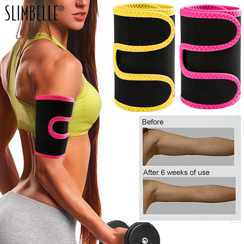 Arm Trimmers Sauna Sweat Band Women Sauna Effect Arm Slimmer Anti Cellulite Arm Shapers Weight Loss Workout Slimming Body Shaper