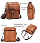 JEEP BULUO Mann Ledertasche Schulter Umhängetaschen für Männer Kuhspaltleder männlich iPad Business Messenger Bag Drop Shipping