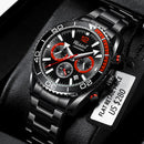 WISHDOIT 2021 New Fashion Diving Watch Men&#39;s Blue Top Brand Luxury Stainless Steel Waterproof Leisure Sports Quartz Men&#39;s Watch