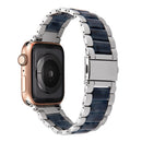 Harz Edelstahlarmband Armband für Apple Watch 5 Band 44mm iwatch 42mm Serie 5 4 3 2 Handgelenk Zubehör Schleife 40m Armband