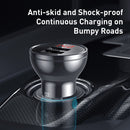 Baseus Dual USB Car Charger 24W Fast Car Charging LED Auto Charge Adapter For iPhone Xiaomi USB Car-Charger Mobile Phone Charger