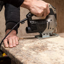 DEKO Stichsäge Electric Home Power Tools Gehrungssägemaschine DKJS80Q1 Laser Variable Geschwindigkeit mit Metallführungslineal, Klinge, Inbusschlüssel