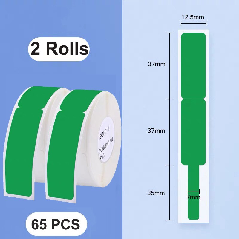 Niimbot D11 D110 D101 pegatinas de Cable autoadhesivas etiquetas de alambre de fibra de identificación impermeables etiquetas para herramienta de marcador de red