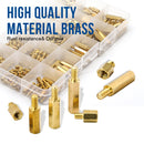 300 teile/satz M3 Männlich Weiblich Hex Messing Abstandshalter Sortiment Kit hexagon gold pcb abstandshalter Säule Motherboard abstandshalter