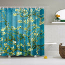 Floral bambú diente de león arce hoja flor tela impermeable poliéster ducha cortinas baño cortina baño accesorio impresión