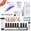 Gelfavor Gel esmalte de uñas juego de manicura semipermanente esmalte de uñas UV barniz híbrido Soak-off Gel Kits para extensión Nail Art