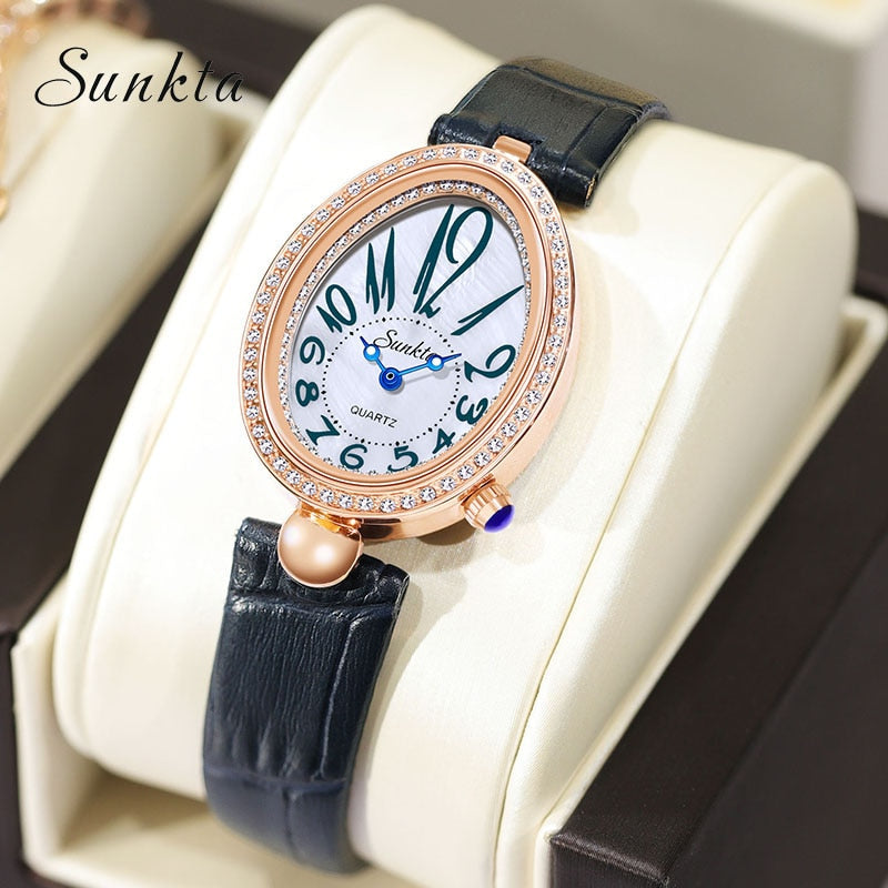 2022 LIGE Neue Rose Gold Frauen Uhr Business Quarzuhr Damen Top Marke Luxus Weibliche Armbanduhr Mädchen Uhr Relogio Feminino