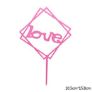 Happy Birthday Cake Topper Acryl Gold Silber Cake Flag Cupcake Topper für Jungen Mädchen Geburtstagsfeier Dekorationen Hochzeit Zubehör