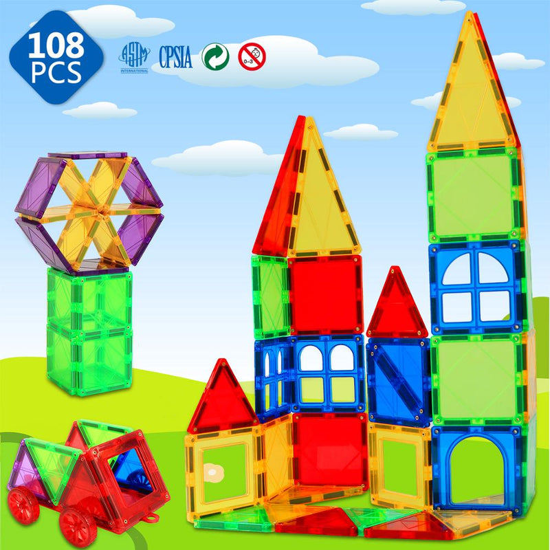 Romboss tamaño grande 3D azulejos magnéticos bloques de construcción imán Constructor juegos de ladrillos juguetes educativos para niños regalos