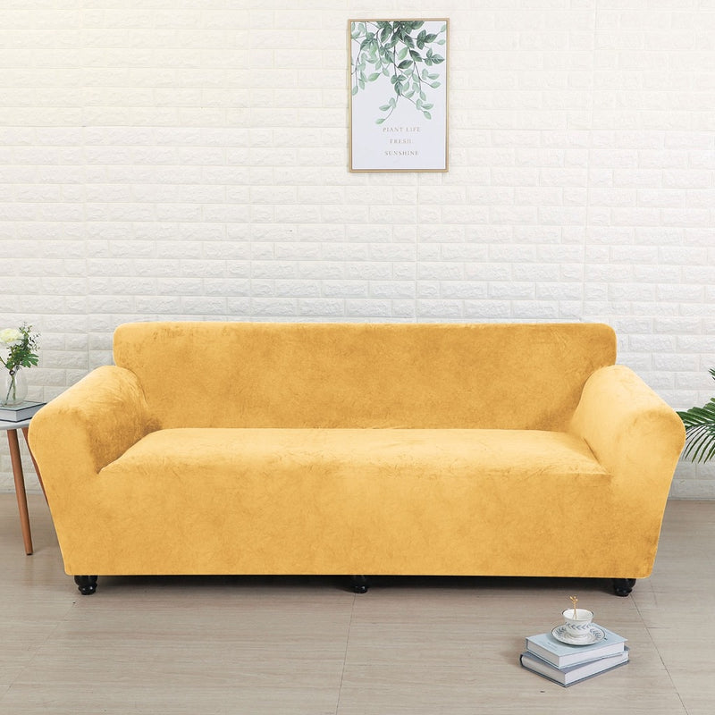 Velvet Sofa Cover Elastic Sofa Funda Sofa Cover for Living Room Corner sofa L-shaped Couch Slipcover housse canape dangle