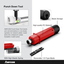 Network Tool Kit, AMPCOM 12 in 1 Professionelles tragbares Ethernet-Computerwartungs-LAN-Kabeltester-Crimper-Cutter-Reparaturset