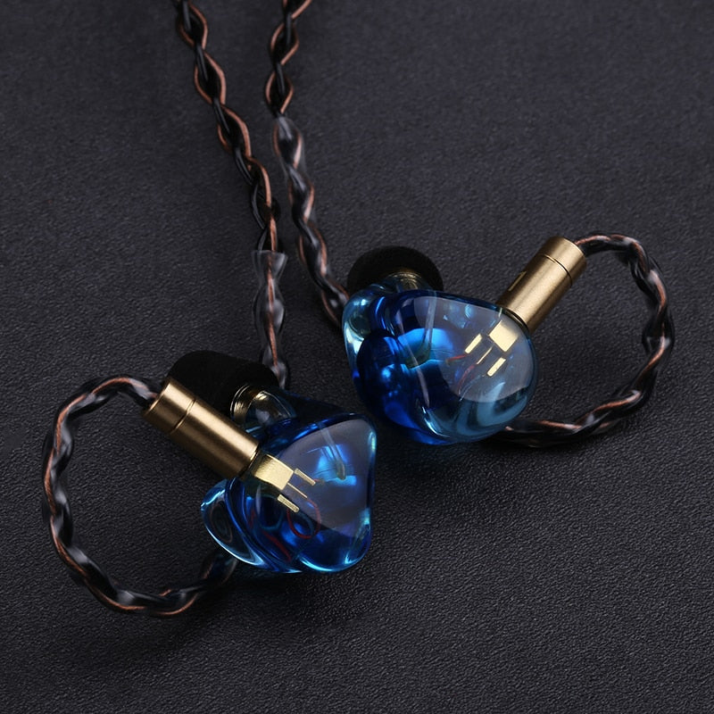 OPENHEART Resin Earbuds with Mmcx Good-looking HIFI High Quality Audio Wired Headphone Headset In-ear Earphones Bass Earpieces