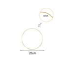 10-40 cm Gold Metall Ring Blumenkranz Girlande Jäten Dekoration für Hochzeiten Brautparty Home Party Dekoration Catcher Hoops