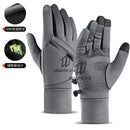 Motorradhandschuhe Moto-Handschuhe Winter-Thermo-Fleece gefütterte Winter-wasserabweisende Touchscreen-rutschfeste Motorrad-Reithandschuhe