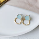 Pendientes de mujer temperamento geométrico Irregular de restauración de formas antiguas pendientes redondos pendientes de Metal al por mayor 002