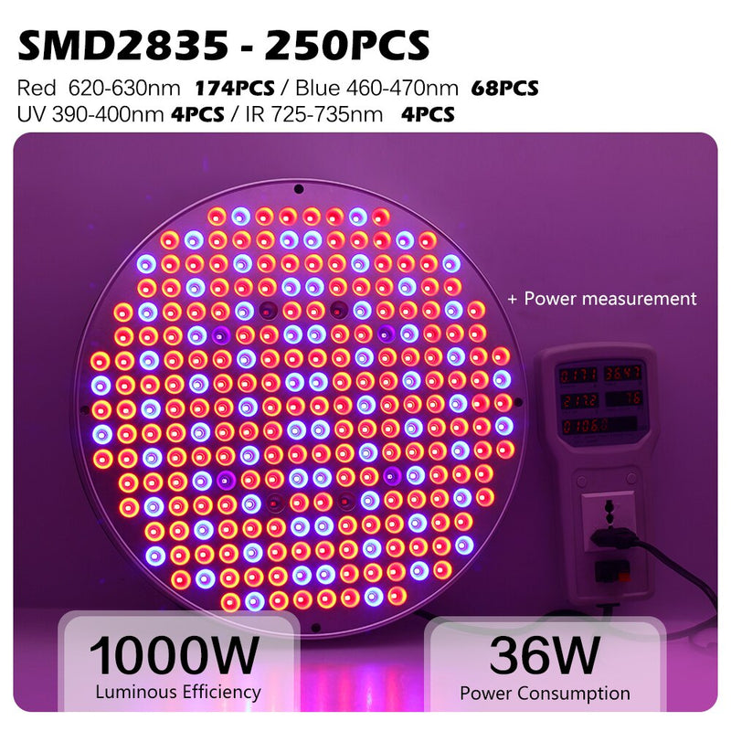 1000W Grow Light Full Spectrum Indoor LED Growing Lamps AC85-265V Plant Growth Lighting for Plants Flowers Seedlings Cultivation