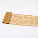 Cinta de encaje elástica de 2 yardas, adorno de flores, bordado de 150MM de ancho, adornos de tela de encaje africano para vestido de boda, manualidades de costura Diy