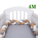 4M Baby Bett Stoßschutz Infant Wiege Kissen Kissen Zopf Knoten Stoßstange Krippe Stoßstange Tour De Lit Bebe Tresse Raumdekoration