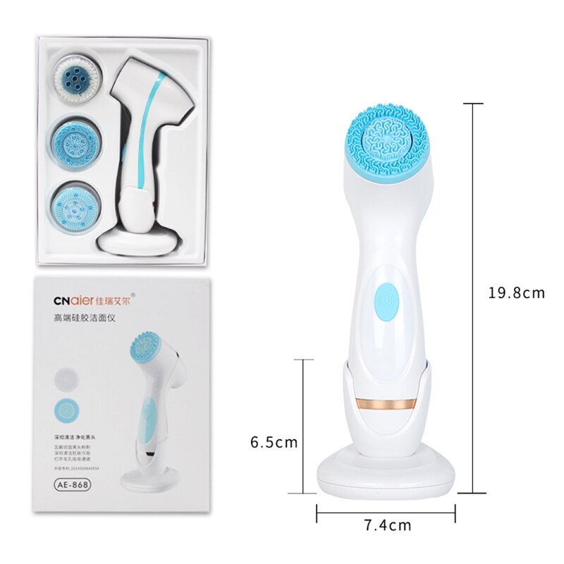 Cepillo de limpieza Facial Sonic Nu, juego de cepillos giratorios para la cara, sistema de Spa Facial Galvanica, limpieza profunda de la piel, cuidado de la piel con espinillas