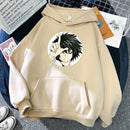 Beliebte japanische Manga Death Note L·Lawliet Hoodies Herren Anime Hoody Mode Streetwear lose übergroße Sweatshirts Fleece-Kleidung