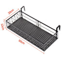 Hängeregal Organizer Blumentopf Aufbewahrungskorb Rack Schrankhalter Balkonschiene Pflanzgefäß Regal Zaun Geländer Blumentöpfe Halter