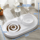 HOOPET Automatischer Futterautomat für Katzen und Hunde, Katzennapf mit erhöhtem Ständer für Haustier und Katze