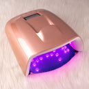 Kabellose UV-LED-Nagellampe, wiederaufladbarer Nageltrockner für alle Gele, polnisches Sonnenlicht, Infrarotsensor, LCD-Timer, intelligente Maniküre