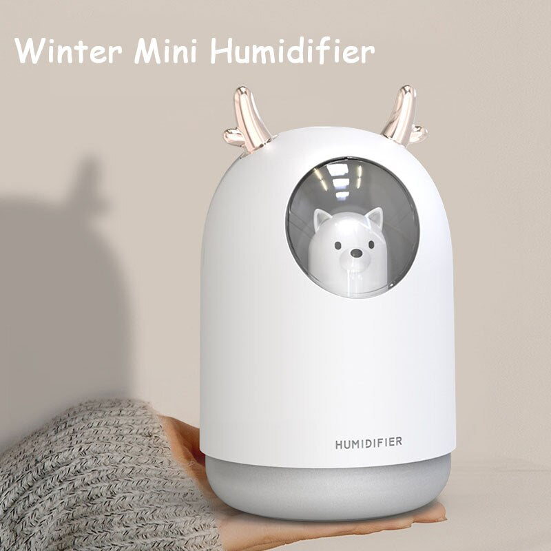 300 ML Mini Bär Luftbefeuchter USB Aromatherapie Aroma Ätherisches Öl Diffusor für Home Office Auto Cool Mist Maker LED Nachtlicht