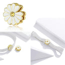 WOSTU 925 Sterlingsilber-Kreis-Charme-runder CZ-Korn-Korn-Klipp passte ursprüngliches Reflexions-Charme-Armband-Schmuck-Zubehör CQX101