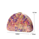 Halbkreis-Acrylmappen-Frauen-Abend-Kupplungen entwerfen Beutel-Shell-Handtaschen-bunte Partei-Hochzeits-Geldbörsen geben Verschiffen-Großverkauf frei