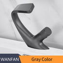 Waschtischarmaturen mattschwarz moderne Badezimmer-Mischbatterie Messing Waschtischarmatur Einhand-Einloch-eleganter Kran 855818