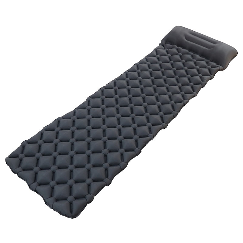Ultralight Sleeping Pad Fast Filling Air Bag Camping  Mat Inflatable Tent Mattress With pillow Life Rescue Cushion Pad  X160D