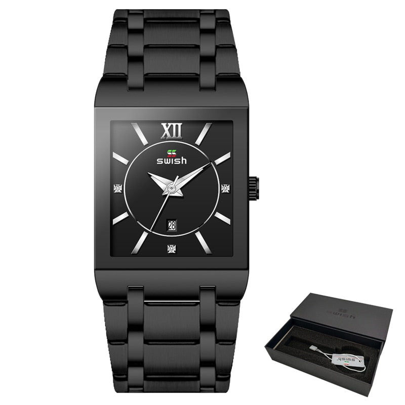 Top Relogio Feminino Luxo Goldene Armbanduhren Damenmode Quadratische Quarzuhr Damen Diamantuhr Weiblicher Top-Markenluxus