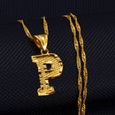 Anniyo AZ Kleinbuchstaben Halsketten Frauen/Mädchen Goldfarbe Anfangsanhänger Dünne Kette Englischer Buchstabe Schmuck Alphabet Geschenk