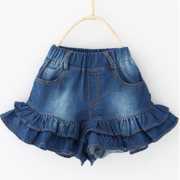 Chumhey 3-8T Baby Girls Shorts Summer Soft Denim Short Pants Girl Embroidery Animal Hot Jeans Kids Clothes Toldder Clothing