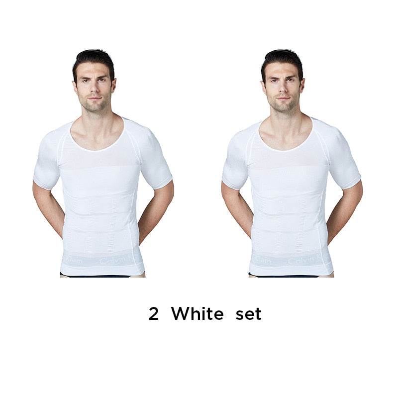 2021 Herren Shapewear Cooling T-Shirt Compression Body Shaper