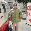 2022 Neue Frauen Kurze Jacke Winter Parkas Dicke Mit Kapuze Baumwolle Gefütterte Jacken Mäntel Weibliche Lose Puffer Parkas Oversize Outwear