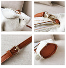 Snow White Bunny Design Kleine Umhängetasche aus Pu-Leder für Damen 2020 Mode Geldbörsen und Handtaschen Umhängetasche Mini Clutch Bags