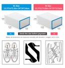 6Packs transparenter Schuhkarton Schuhe Organizer Kunststoff verdickte faltbare staubdichte Aufbewahrungsbox stapelbarer kombinierter Schuhschrank