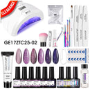 Gelfavor Gel esmalte de uñas juego de manicura semipermanente esmalte de uñas UV barniz híbrido Soak-off Gel Kits para extensión Nail Art