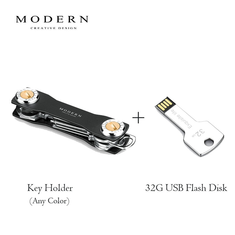 2022 Modern-Brand Aluminium Key Wallet DIY Schlüsselanhänger EDC Pocket Key Holder Key Organizer