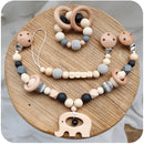 1 satz Baby Rasseln Kinderwagen Krippe Hängen Cartoon Elefant Holz Kinderwagen Clip Babybett Hängende Glocke Spielzeug Für Säuglingsgeburtstagsgeschenke